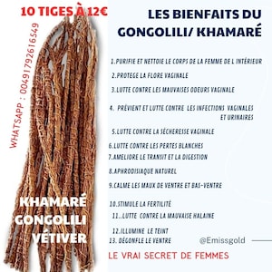 Khamaré/VETIVER/gongolili