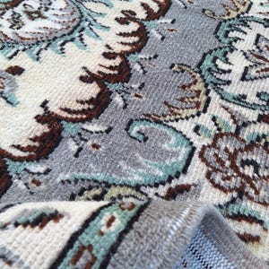 Large Floor Rug,6x9 Living Room Rug,Handmade Home Decor Rug,Vintage Turkish carpet,Natural Grey Color Rug,Bohemian Rug,5.9x8.9 Feet,Wool Rug