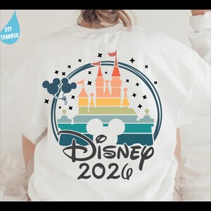 Disney 2025 Ready To Press, Disney Family Vacation DTF Transfer, Disney Castle Heat Press Transfer, Disney Transfers, Disney Castle 2025 Dtf image 9
