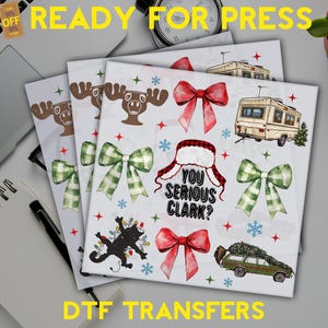 Christmas Coquette Dtf, Christmas Deer Ready To Press, Christmas tree Dtf Transfer, Christmas bow Dtf Transfer, Funny Holiday Heat Transfer