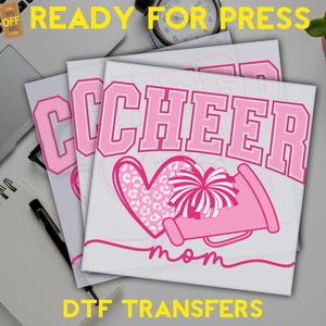 Cheer Mom Ready To Press, Cheer Mom Dtf, Mothers Day Dtf Transfers, Gift For Mothers Day Dtf Transfer, Cheer Mom Lightning Bolt Dtf