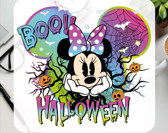 Disney Halloween DTF Transfer, Halloween Matching Dtf, Disney Mickey and Friends Characters Halloween Balloons Ready To Press
