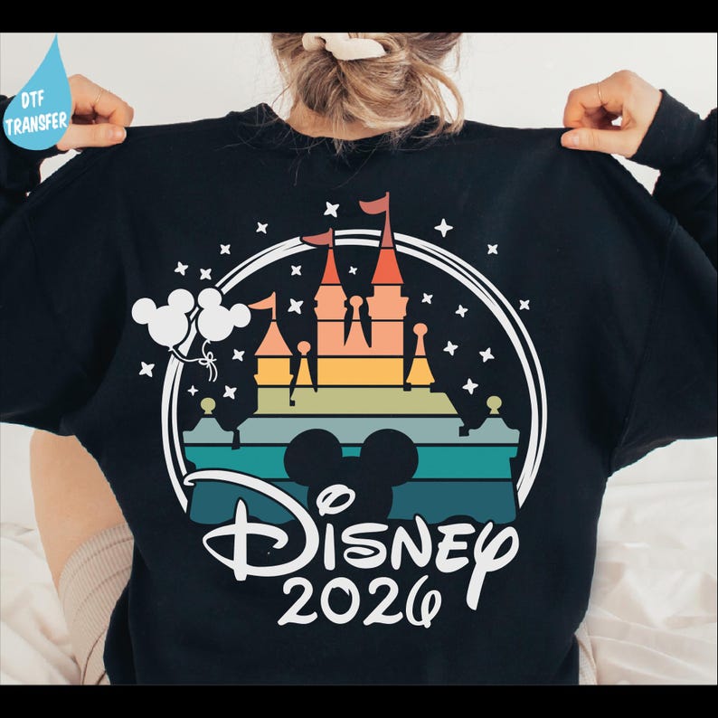 Disney 2025 Ready To Press, Disney Family Vacation DTF Transfer, Disney Castle Heat Press Transfer, Disney Transfers, Disney Castle 2025 Dtf image 12