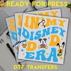 In My Disney Dad Era Dtf Transfers, Father&#39;s Day  Ready To Press, Dad Era Dtf, Dtf Transfers, Heat Press Transfer, Dad Dtf, Disney Dad Dtf