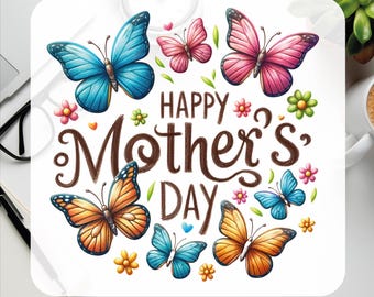 Happy Mother's Day Floral DTF Transfer - Ready To Press