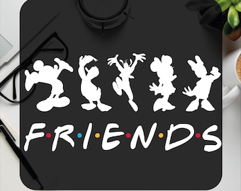 Disney Friends DTF Transfer, Ready To Press
