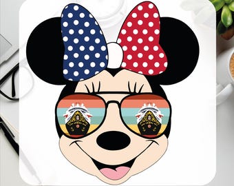 Disney Cruise Minnie Mouse DTF Transfer, Ready to Press