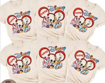 Mickey And Friends Family Trip 2026 Dtf, Disney Family Vacation Dtf,Magical Kingdom Dtf, Disney 2026 Dtf Transfer
