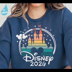 Disney 2025 Ready To Press, Disney Family Vacation DTF Transfer, Disney Castle Heat Press Transfer, Disney Transfers, Disney Castle 2025 Dtf image 3