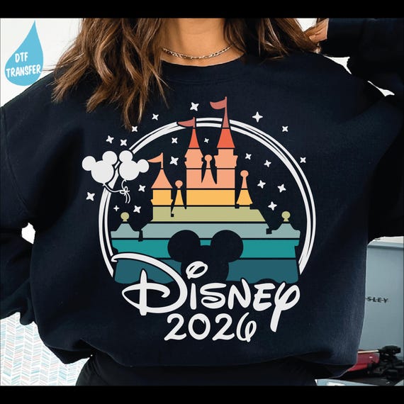 Disney 2025 Ready To Press, Disney Family Vacation DTF Transfer, Disney Castle Heat Press Transfer, Disney Transfers, Disney Castle 2025 Dtf