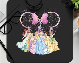 Disney Princess DTF Transfer, Colorful Heat Transfer, Ready To Press