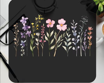 Boho Wildflower DTF Transfer: Retro Flowers, Ready To Press