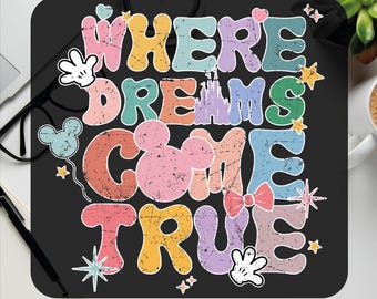 Disney Ready To Press DTF Transfer, Where Dreams Come True