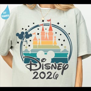 Disney 2025 Ready To Press, Disney Family Vacation DTF Transfer, Disney Castle Heat Press Transfer, Disney Transfers, Disney Castle 2025 Dtf image 14