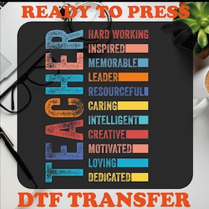 Preschool Teacher DTF Transfer: Ready to Press, Teacher Life
