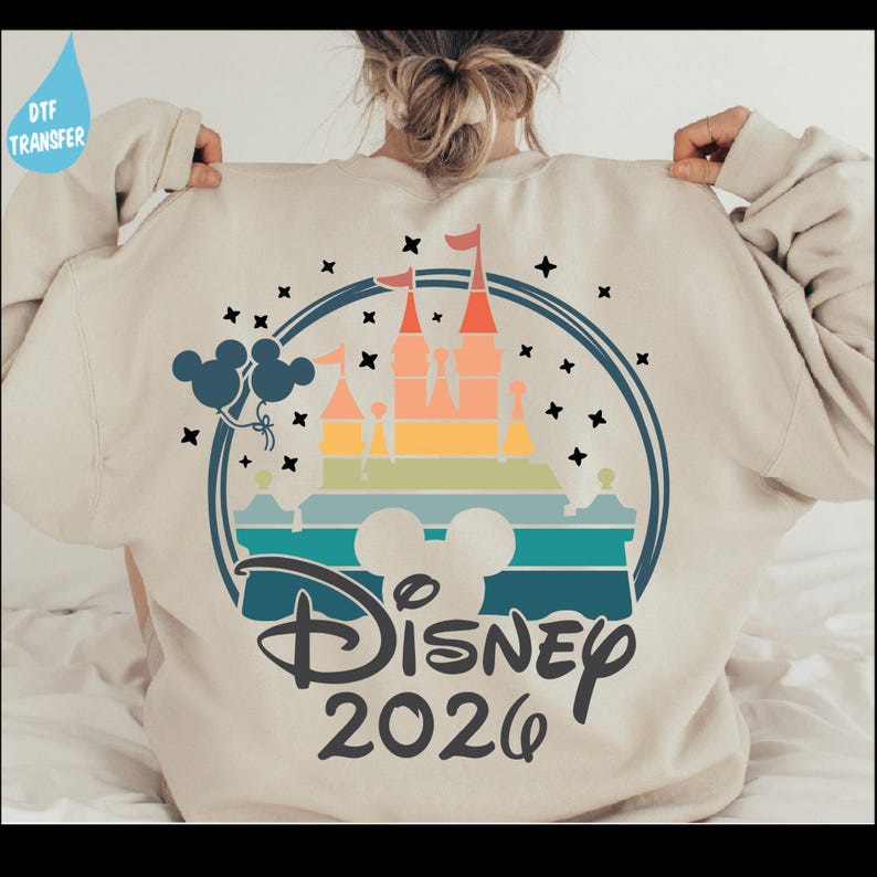 Disney 2025 Ready To Press, Disney Family Vacation DTF Transfer, Disney Castle Heat Press Transfer, Disney Transfers, Disney Castle 2025 Dtf image 6