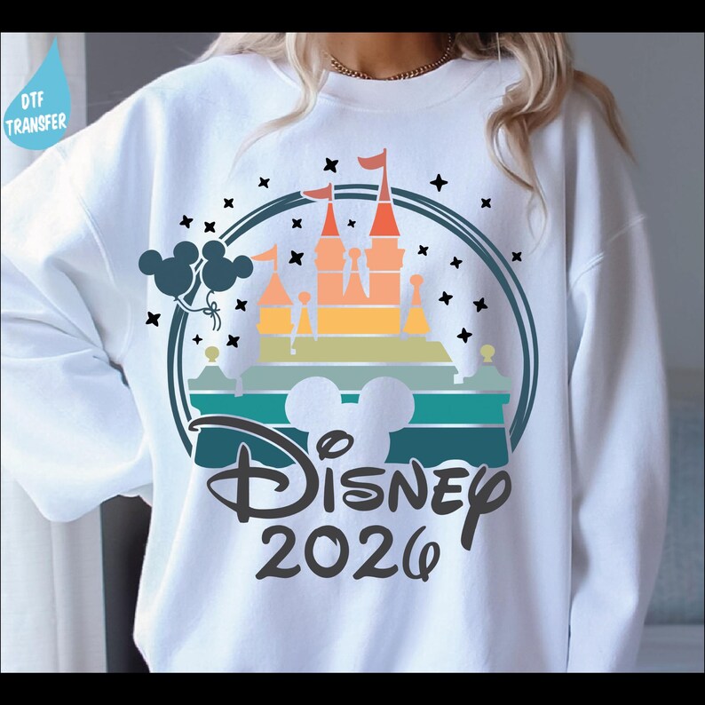 Disney 2025 Ready To Press, Disney Family Vacation DTF Transfer, Disney Castle Heat Press Transfer, Disney Transfers, Disney Castle 2025 Dtf image 8
