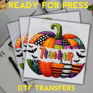 Retro Teacher Ready to Press, Teacher DTF Transfers, Back to School Dtf, DTF Transfers, Heat Press, DTF Prints Heat Transfer, Teacher Dtf