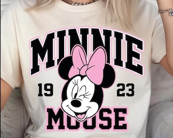 Vintage Minnie Mouse Dtf, Minnie est 1923, Disney Dtf, Disneyland Dtf, Vintage Disney Shirt, Disney World Dtf, Disney Dtf