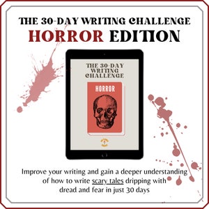 30 dagen werkboek horror schrijfgewoonte uitdaging | Horror schrijven | Schrijfinstructies | Schrijfuitdaging | Tips en horroraanbevelingen