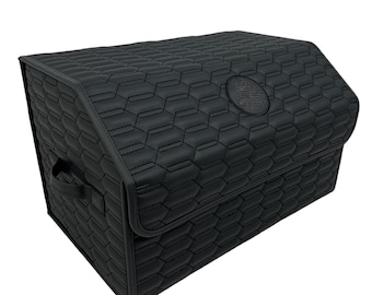 Car Organizer For Mercedes - Handmade Leather Organizer - Trunk Organizer - Personalized Storage Box - Heavy Duty Car Storage Box