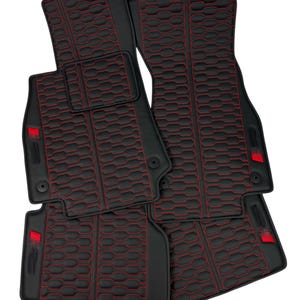 Custom Car Mats for Audi RS6 – Personalized Leather Floor Mats - Luxury Car Interior Accessories - Custom Fit Auto Mats