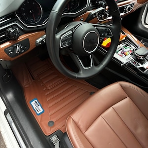 Custom Made Car Floor Mats, Custom Fit Car Mats, Custom Car Floor Mats Personalised, Eco Leather Car Mats Set