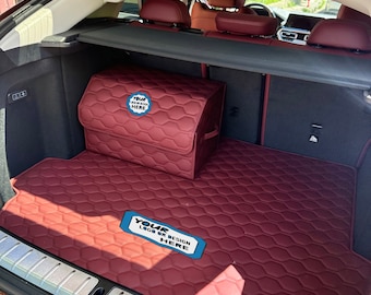 Car Trunk Organizer - Handmade Leather Organizer - Car Storage Organizer -  Storage Box - Trunk Organizer Custom Design