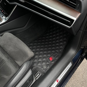 Car Floor Mats For Audi A1-A3-A4-A5-A6-A7-A8-S-RS-Q Series - Custom Car Floor Mats - Luxury Car Mats For All Cars - Leather Car Mats Set
