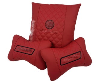 Car Headrest Pillow – Custom Embroidered Neck Support Cushion - Personalized Car Pillow  - Car Accessories Gift