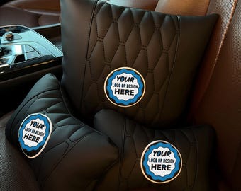 Personalisierte Autokissen - handgemachte benutzerdefinierte Kopfstütze - Geschenk für Autoliebhaber