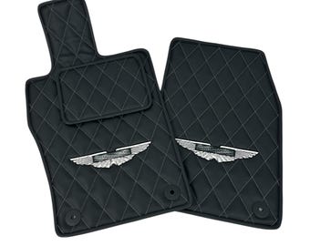 Custom Car Mats for Aston Martin DB9 DB11 DB12 DBS Vantage – Personalized Front Car Floor Mats - Luxury Custom Fit Auto Accessories