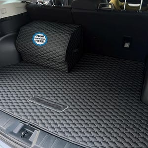 Organizador de coche personalizado - Almacenamiento de coche - Organizador de cuero hecho a mano - Caja de almacenamiento de carga resistente