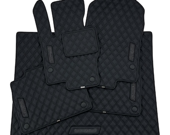 Custom Mercedes Car Mats – Luxury Leather Floor Mats, Personalized Tailored Fit Interior Mats for C-Class E-Class S-Class GLC GLE GLS