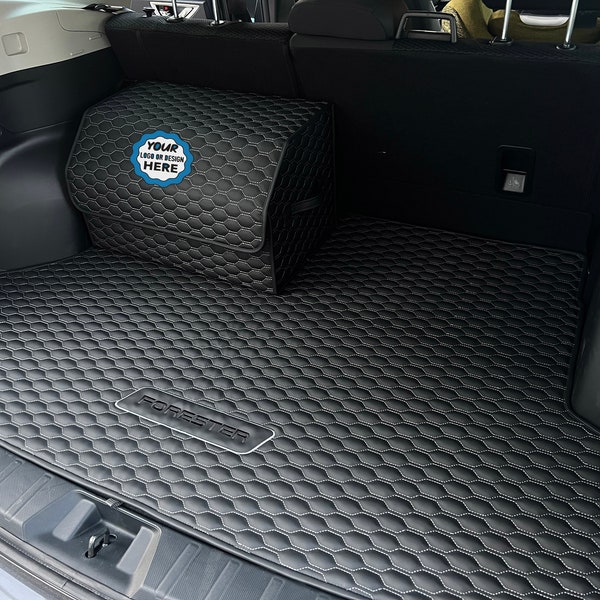 Organizador de maletero de coche, caja de almacenamiento de carga portátil de cuero ecológico resistente al agua, almacenamiento de coche