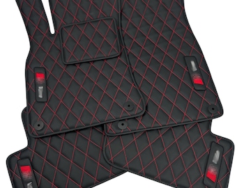 Car Floor Mats For Audi S Line A1-A3-A4-A5-A6-A7-A8-S-RS-Q Series - Custom Car Floor Mats - Luxury Car Mats For All Cars - Leather Car Mats