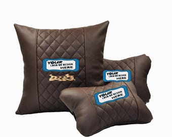Juego de 3 almohadas para coche - Almohadas bordadas para coche - Reposacabezas para coche - Almohada para reposacabezas - Reposacabezas para todos los vehículos - Regalo personalizado