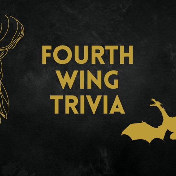 Fourth Wing Trivia | Party Game | Digital Download | Printable |