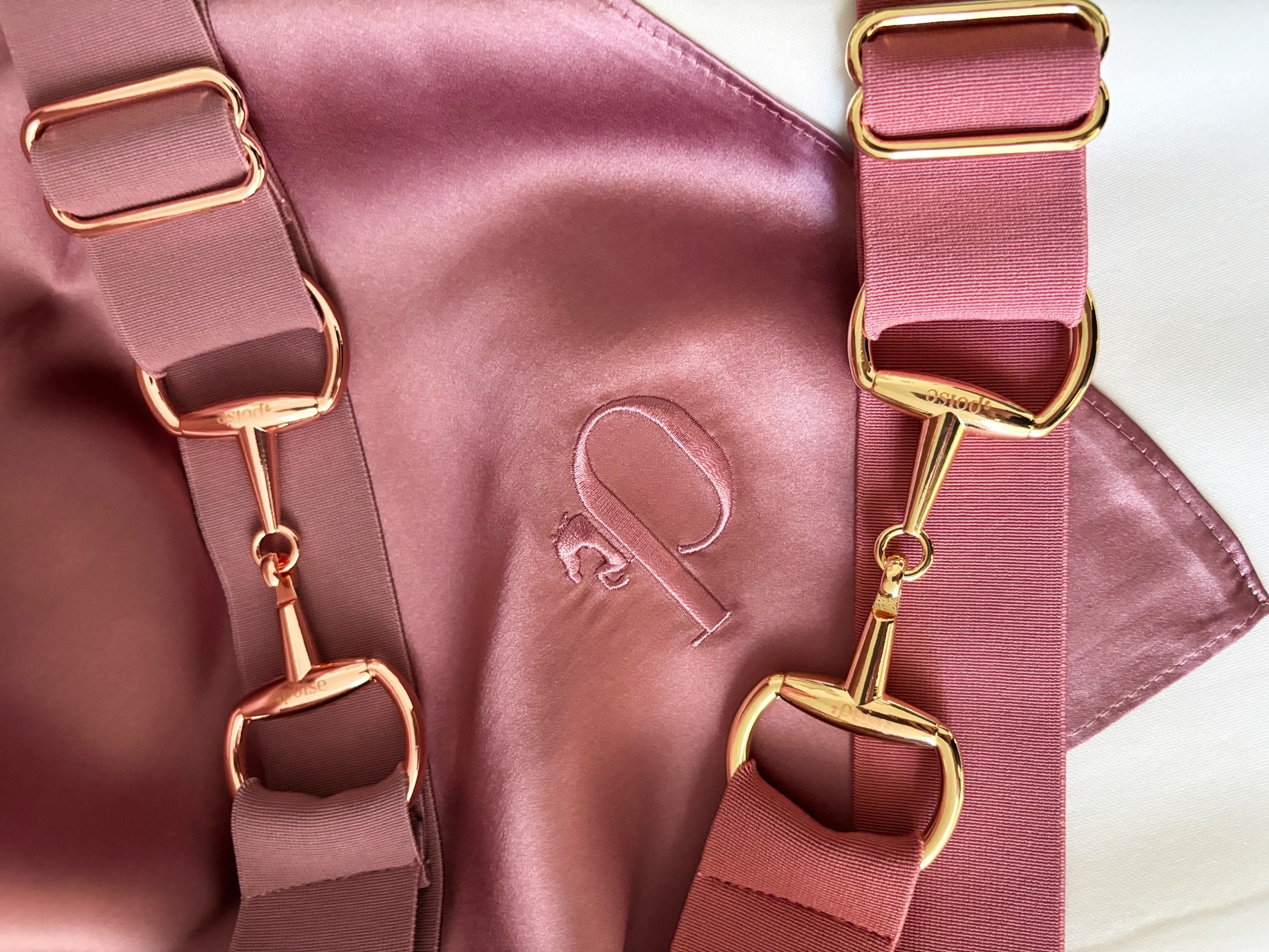 100% Mulberry Silk Scarf (90cm x 90cm) - Vintage Rose (Helmet/hat hair protection for equestrians & cyclists, Equestrian Gift)