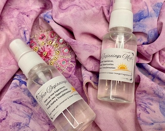 New Beginnings Aura Moon Water Mist Spray: Cinnamon & Sweet Orange, Spiritual Gift