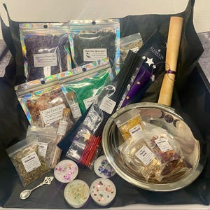 Large Starter Kit for Spiritual & Witchcraft Practices, Offering Ritual Altar Box for you, your home, Altar, Witch Gift, Wiccan, Pagan