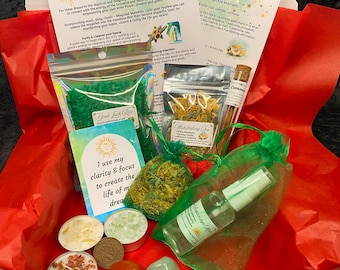 Manifesting Box: Law of Attraction Rituals, Crystals, Tea & Affirmation