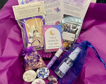 Magickal Moments Divination Kit, Daily Spiritual Practices, Open Your Third Eye, Awaken Your Intuition, Mindfulness Gift Box, Wiccan Gift