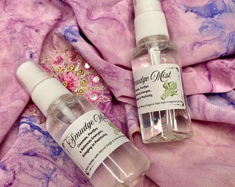 White Sage Smudge Moon Water Mist Spray: Aromatherapy Energy Cleansing, Spiritual Gift