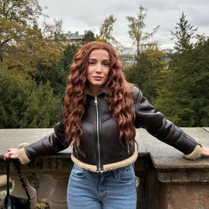 Auburn Ginger Wavy Long 13 x 4 Lace Front Glueless Wig Cosplay Merida Wig