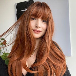 Ginger Wig with Bangs I Red Wig I Cosplay Wigs