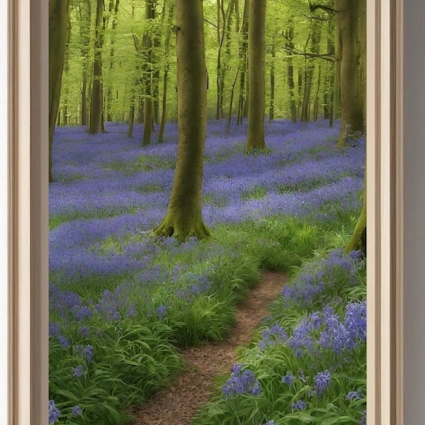 Bluebell, Springtime, Woodland Wall Art, Bluebell Charm , Wonder Of Nature, Springtime Art, Wall Art, Nottingham Forest, Wild flowers