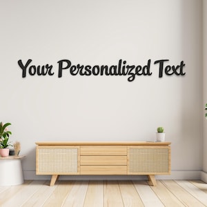 Customizable Wooden Word Signs - Personalized Wood Words & Custom Wall Quotes for DIY Home Decor - Custom Wood Cutout Phrases - Wall Art