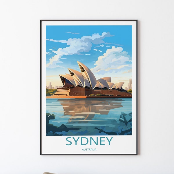 Sydney Poster Reise Sydney Print Wandkunst Australien Wandbehang Home Décor Geschenk Kunstliebhaber Sydney Wall Art Kunst Wand Bild Hochzeit