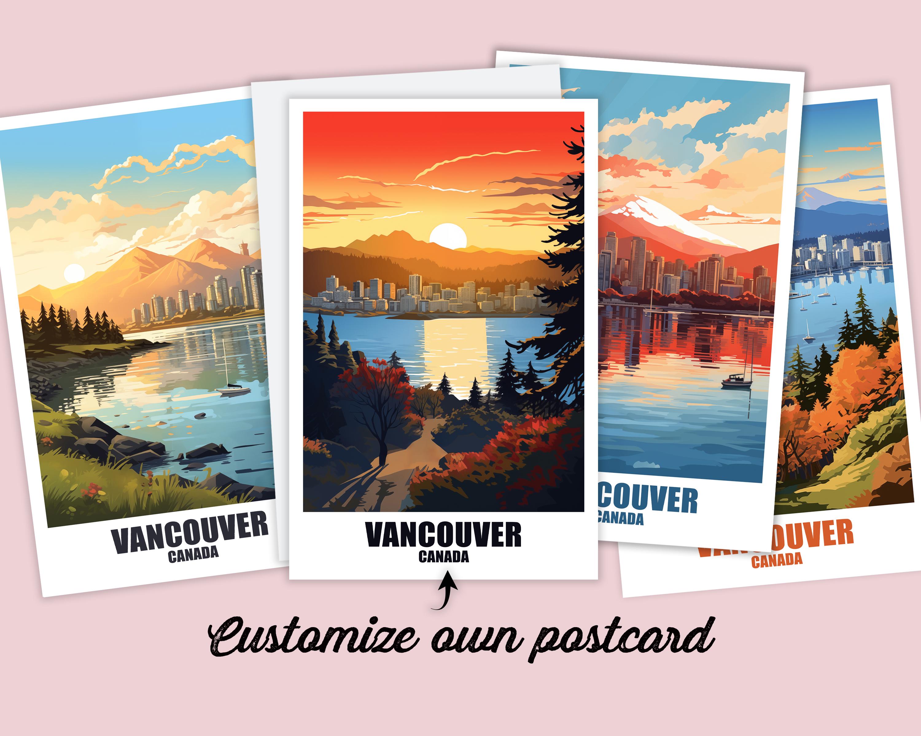 Vancouver postcards - Etsy México, image size:3000x2400